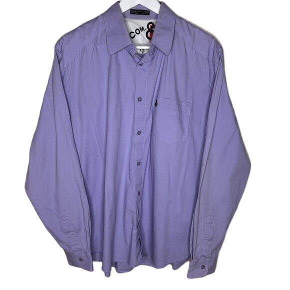 Volcom Men's Lavender Purple Tailored Dress Shirt, Long Sleeve, Size Large - Picture 1 of 7
